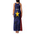 Personalised PNG Milne Bay Province Family Matching Tank Maxi Dress and Hawaiian Shirt Bird of Paradise Tattoo Flag Motif - Polynesian Pride