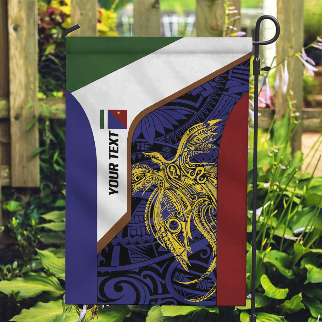 Personalised PNG Milne Bay Province Garden Flag Bird of Paradise Tattoo Flag Motif - Polynesian Pride