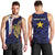 Personalised PNG Milne Bay Province Men Tank Top Bird of Paradise Tattoo Flag Motif - Polynesian Pride