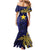 Personalised PNG Milne Bay Province Mermaid Dress Bird of Paradise Tattoo Flag Motif - Polynesian Pride
