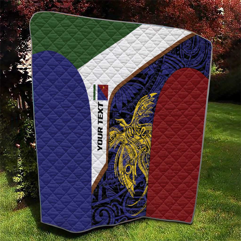 Personalised PNG Milne Bay Province Quilt Bird of Paradise Tattoo Flag Motif - Polynesian Pride
