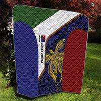 Personalised PNG Milne Bay Province Quilt Bird of Paradise Tattoo Flag Motif - Polynesian Pride