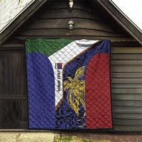 Personalised PNG Milne Bay Province Quilt Bird of Paradise Tattoo Flag Motif - Polynesian Pride