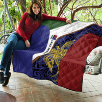 Personalised PNG Milne Bay Province Quilt Bird of Paradise Tattoo Flag Motif - Polynesian Pride