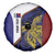 Personalised PNG Milne Bay Province Spare Tire Cover Bird of Paradise Tattoo Flag Motif - Polynesian Pride