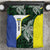 Personalised PNG Morobe Province Bedding Set Bird of Paradise Tattoo Flag Motif - Polynesian Pride