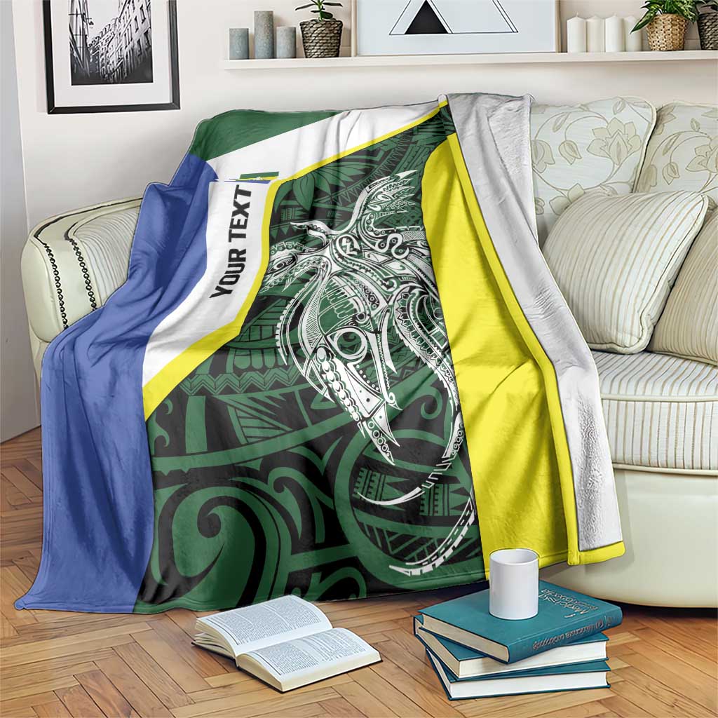 Personalised PNG Morobe Province Blanket Bird of Paradise Tattoo Flag Motif - Polynesian Pride