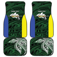 Personalised PNG Morobe Province Car Mats Bird of Paradise Tattoo Flag Motif - Polynesian Pride