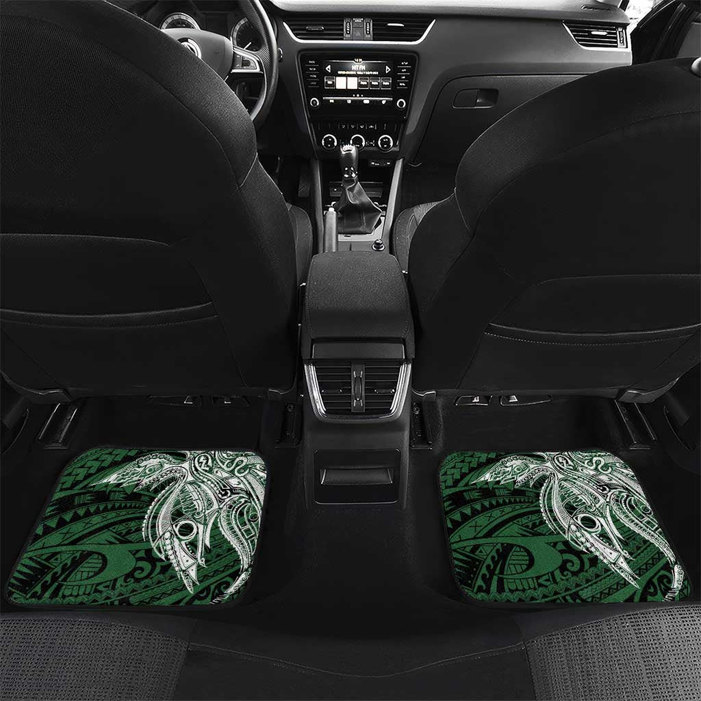 Personalised PNG Morobe Province Car Mats Bird of Paradise Tattoo Flag Motif - Polynesian Pride
