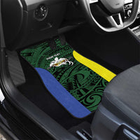 Personalised PNG Morobe Province Car Mats Bird of Paradise Tattoo Flag Motif - Polynesian Pride