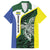 Personalised PNG Morobe Province Family Matching Long Sleeve Bodycon Dress and Hawaiian Shirt Bird of Paradise Tattoo Flag Motif - Polynesian Pride