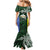 Personalised PNG Morobe Province Family Matching Mermaid Dress and Hawaiian Shirt Bird of Paradise Tattoo Flag Motif - Polynesian Pride