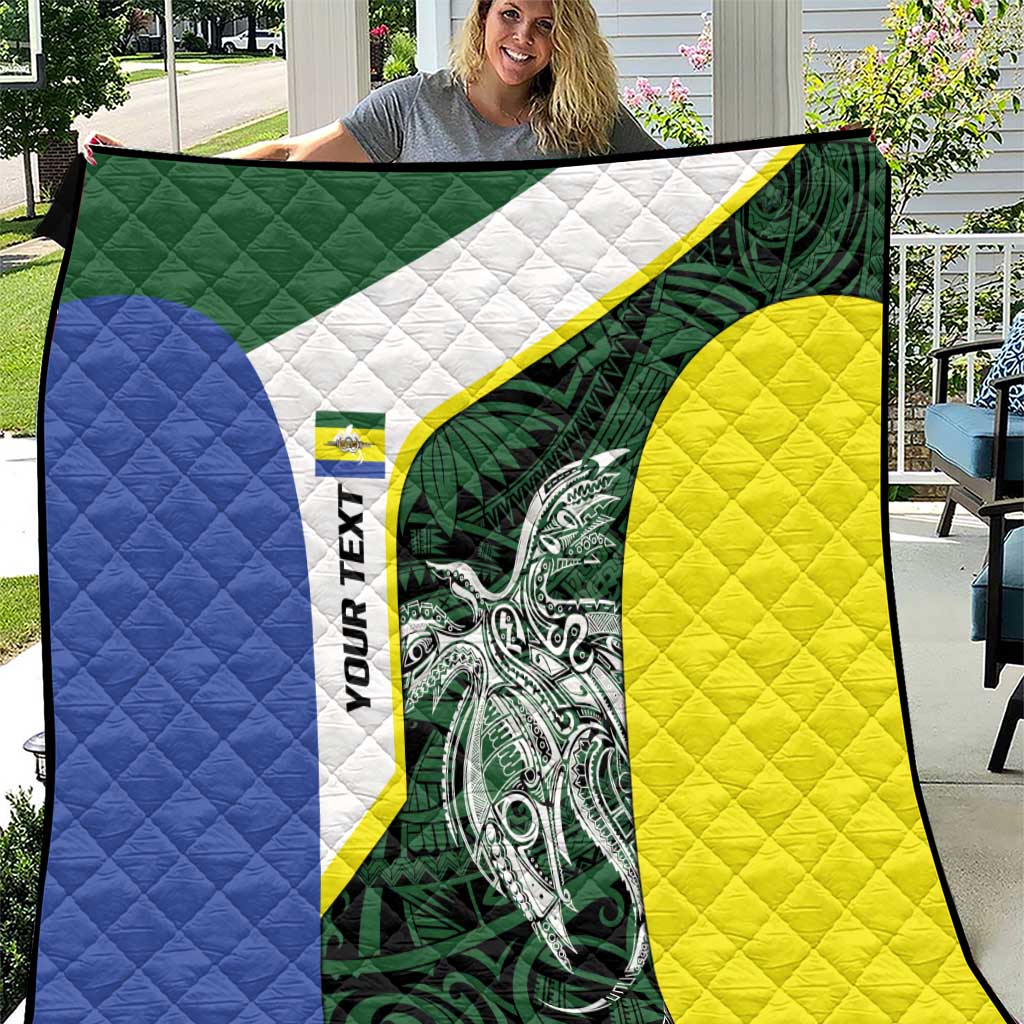 Personalised PNG Morobe Province Quilt Bird of Paradise Tattoo Flag Motif - Polynesian Pride