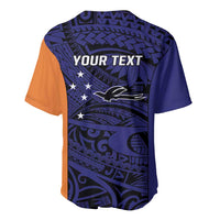Personalised PNG New Ireland Baseball Jersey Bird of Paradise Tattoo Flag Motif LT9 - Polynesian Pride