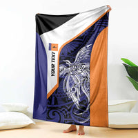 Personalised PNG New Ireland Blanket Bird of Paradise Tattoo Flag Motif - Polynesian Pride