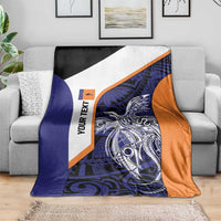 Personalised PNG New Ireland Blanket Bird of Paradise Tattoo Flag Motif - Polynesian Pride