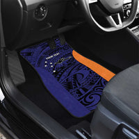 Personalised PNG New Ireland Car Mats Bird of Paradise Tattoo Flag Motif - Polynesian Pride