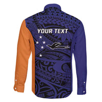 Personalised PNG New Ireland Family Matching Puletasi and Hawaiian Shirt Bird of Paradise Tattoo Flag Motif - Polynesian Pride