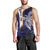 Personalised PNG New Ireland Men Tank Top Bird of Paradise Tattoo Flag Motif - Polynesian Pride
