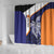 Personalised PNG New Ireland Shower Curtain Bird of Paradise Tattoo Flag Motif - Polynesian Pride