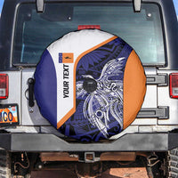 Personalised PNG New Ireland Spare Tire Cover Bird of Paradise Tattoo Flag Motif - Polynesian Pride