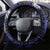 PNG New Ireland Steering Wheel Cover Bird of Paradise Tattoo Flag Motif - Polynesian Pride