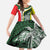 Personalised PNG Oro Province Family Matching Mermaid Dress and Hawaiian Shirt Bird of Paradise Tattoo Flag Motif - Polynesian Pride