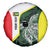 Personalised PNG Oro Province Spare Tire Cover Bird of Paradise Tattoo Flag Motif - Polynesian Pride