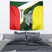 Personalised PNG Oro Province Tapestry Bird of Paradise Tattoo Flag Motif - Polynesian Pride