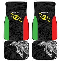 Personalised PNG Southern Highlands Province Car Mats Bird of Paradise Tattoo Flag Motif - Polynesian Pride