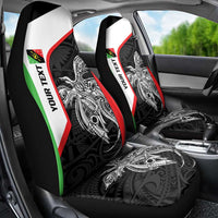 Personalised PNG Southern Highlands Province Car Seat Cover Bird of Paradise Tattoo Flag Motif LT9 - Polynesian Pride