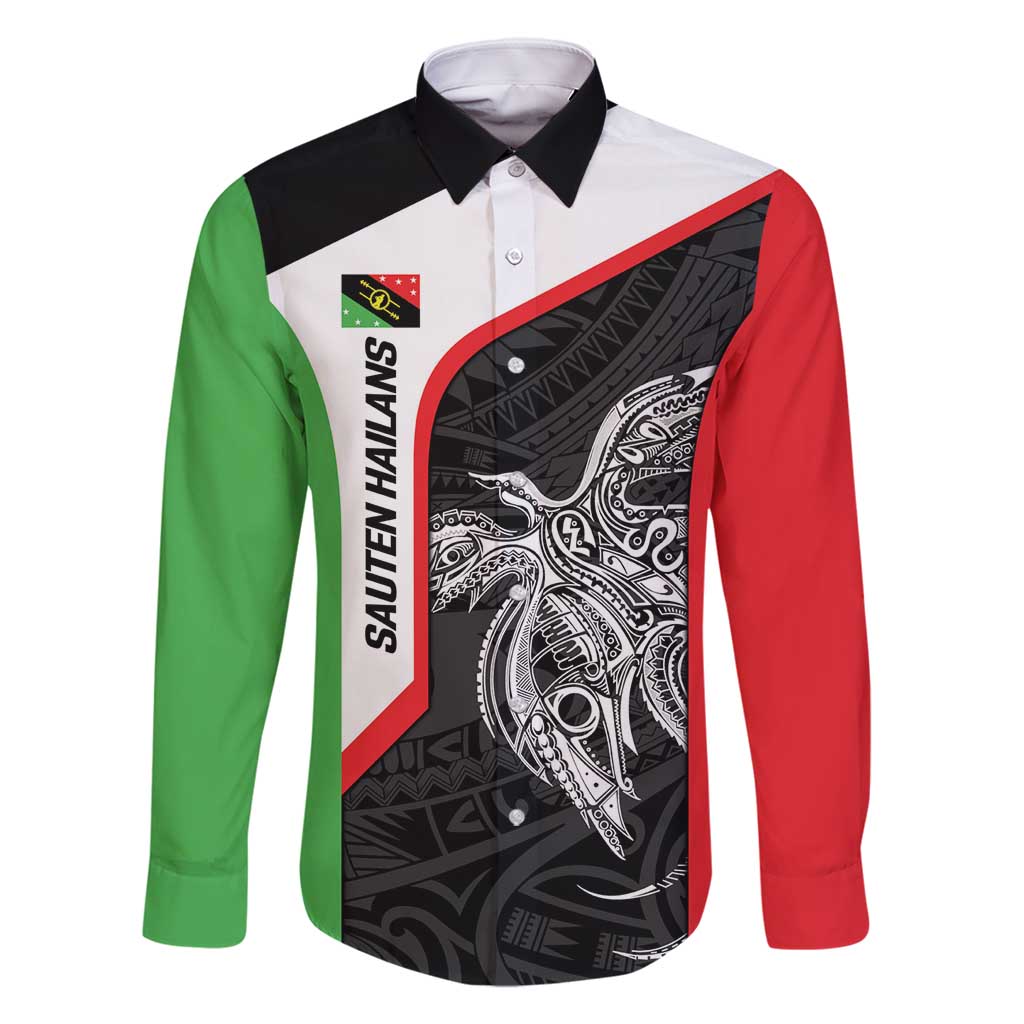 Personalised PNG Southern Highlands Province Family Matching Off Shoulder Short Dress and Hawaiian Shirt Bird of Paradise Tattoo Flag Motif - Polynesian Pride