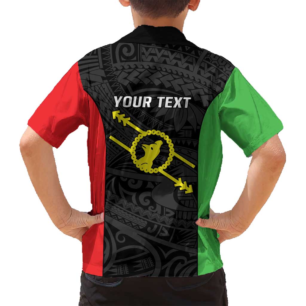 Personalised PNG Southern Highlands Province Family Matching Summer Maxi Dress and Hawaiian Shirt Bird of Paradise Tattoo Flag Motif - Polynesian Pride