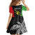 Personalised PNG Southern Highlands Province Family Matching Tank Maxi Dress and Hawaiian Shirt Bird of Paradise Tattoo Flag Motif - Polynesian Pride