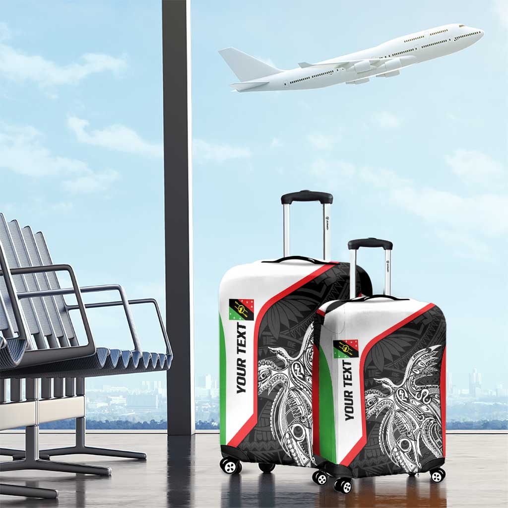 Personalised PNG Southern Highlands Province Luggage Cover Bird of Paradise Tattoo Flag Motif - Polynesian Pride