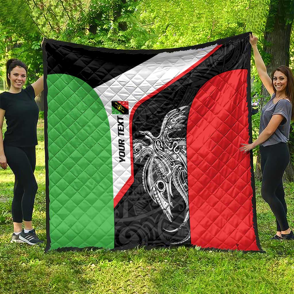 Personalised PNG Southern Highlands Province Quilt Bird of Paradise Tattoo Flag Motif - Polynesian Pride