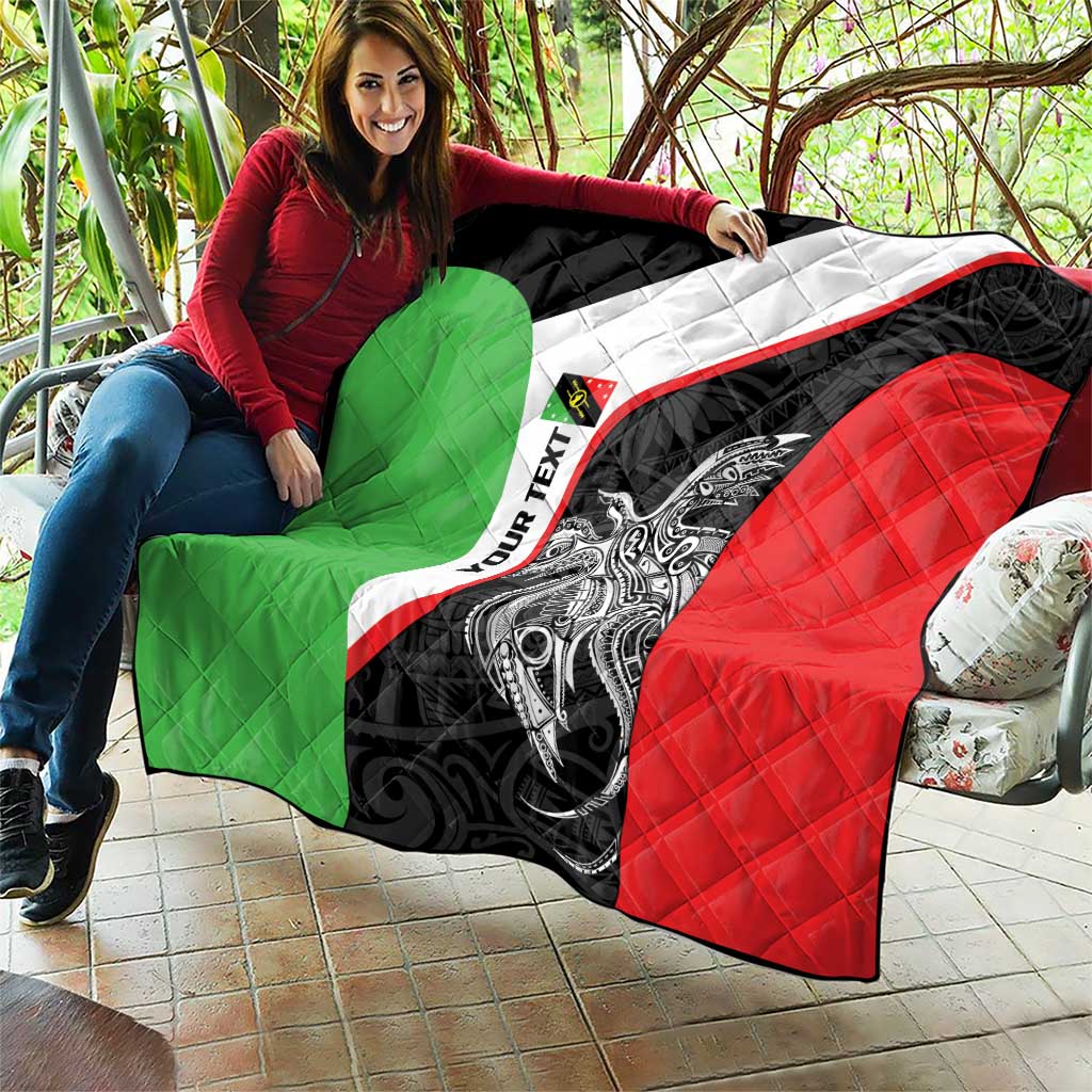 Personalised PNG Southern Highlands Province Quilt Bird of Paradise Tattoo Flag Motif - Polynesian Pride