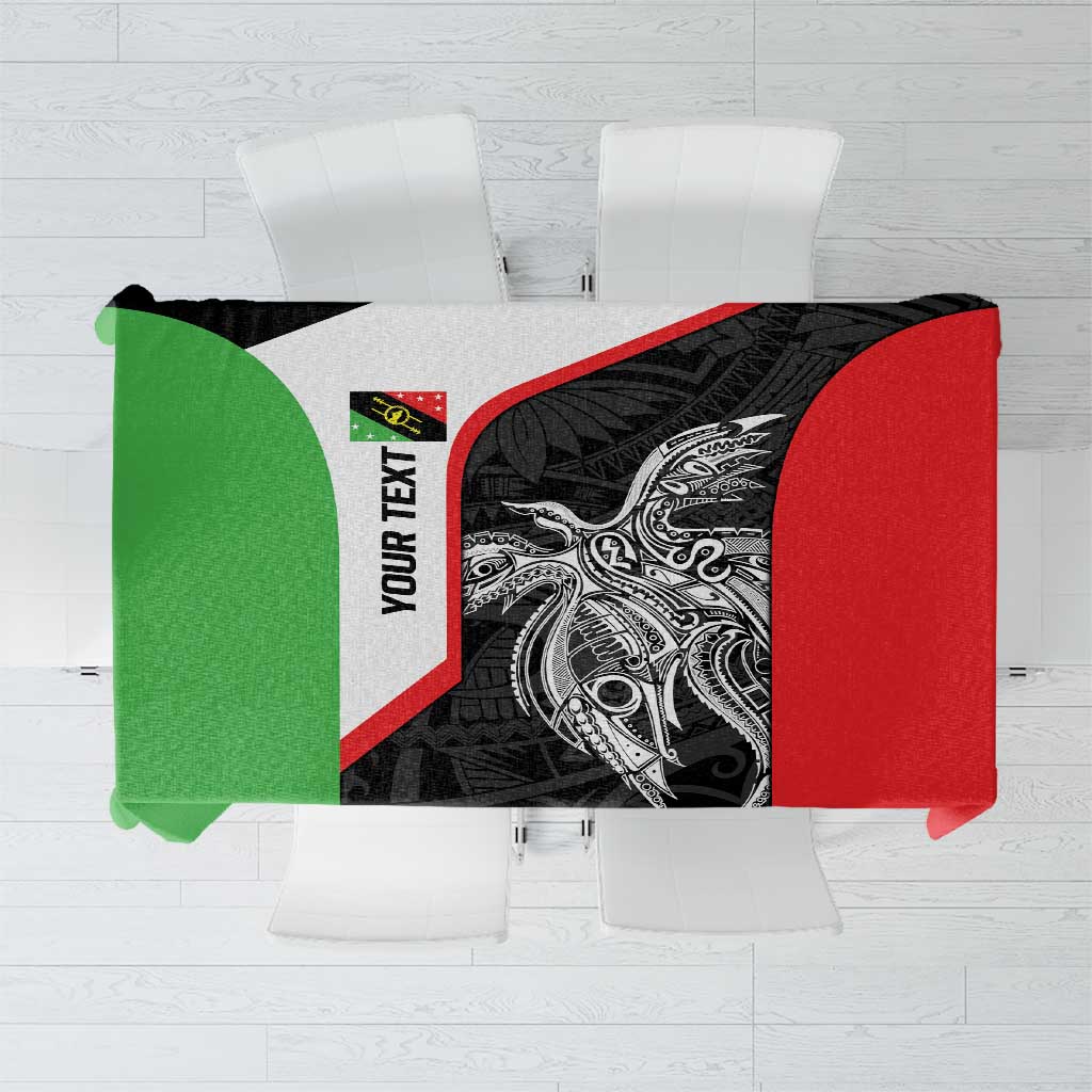 Personalised PNG Southern Highlands Province Tablecloth Bird of Paradise Tattoo Flag Motif - Polynesian Pride