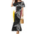 Personalised PNG Western Province Family Matching Mermaid Dress and Hawaiian Shirt Bird of Paradise Tattoo Flag Motif - Polynesian Pride