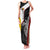 Personalised PNG Western Province Family Matching Tank Maxi Dress and Hawaiian Shirt Bird of Paradise Tattoo Flag Motif - Polynesian Pride