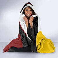 Personalised PNG Western Province Hooded Blanket Bird of Paradise Tattoo Flag Motif - Polynesian Pride