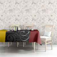 Personalised PNG Western Province Tablecloth Bird of Paradise Tattoo Flag Motif - Polynesian Pride