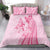 Pacific Girl and Butterfly Cancer Ribbon Personalised Bedding Set