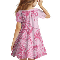 Pacific Girl and Butterfly Cancer Ribbon Personalised Family Matching Mermaid Dress and Hawaiian Shirt LT9 - Polynesian Pride