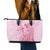 Pacific Girl and Butterfly Cancer Ribbon Personalised Leather Tote Bag