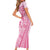 Pacific Girl and Butterfly Cancer Ribbon Personalised Short Sleeve Bodycon Dress