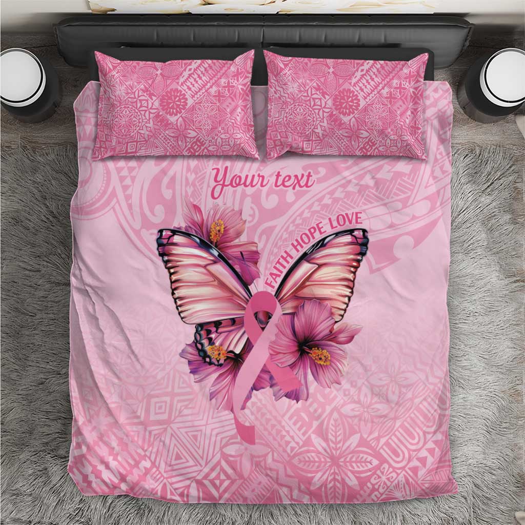 Faith Hope Love Butterfly Ribbon Personalised Bedding Set