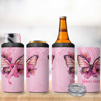 Faith Hope Love Butterfly Ribbon Personalised 4 in 1 Can Cooler Tumbler