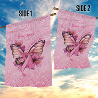 Faith Hope Love Butterfly Ribbon Personalised Garden Flag
