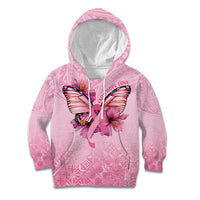 Faith Hope Love Butterfly Ribbon Personalised Kid Hoodie